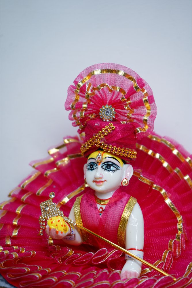 Rani Pink Laddu Gopal Designer Dress